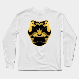 Bronze, Gold and Black Drama Mask (Purple Background) Long Sleeve T-Shirt